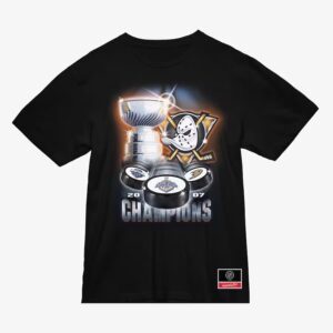 Mitchell & Ness Black Anaheim Ducks Cup Chase T-Shirt Violet 1281000