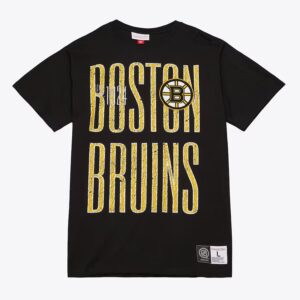 Mitchell & Ness Black Boston Bruins Team OG Premium T-Shirt Black 1296876