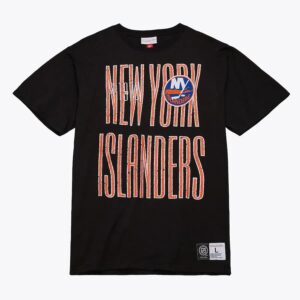 Mitchell & Ness Black New York Islanders Team OG Premium T-Shirt Green 1374155