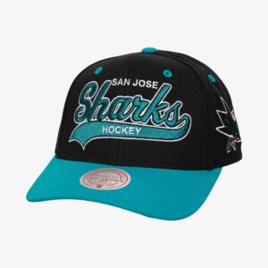 Mitchell & Ness Black San Jose Sharks Tailsweep 2.0 Pro Snapback Hat Black 1222370