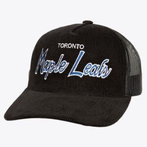 Mitchell & Ness Black Toronto Maple Leafs Times Up Trucker Adjustable Hat Black 1251094