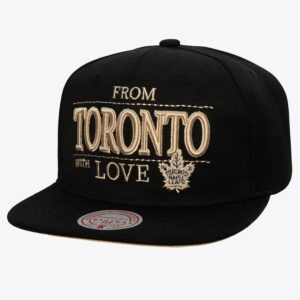 Mitchell & Ness Black Toronto Maple Leafs With Love Snapback Hat Black 1251089