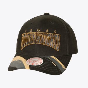 Baseball Cap Mitchell & Ness Black Vegas Golden Knights Brushed Past Ya Pro Snapback Hat Blue 1259741