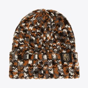 Mitchell & Ness Black Vegas Golden Knights GMA Cuffed Knit Hat Cream 1259673