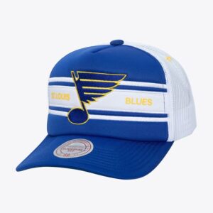 Mitchell & Ness Blue St. Baseball Cap Louis Blues Sideline Trucker Snapback Hat Blue 1236679