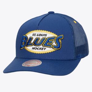 Mitchell & Ness Blue St. Baseball Cap Louis Blues Team Seal Trucker Adjustable Hat Blue 1236683