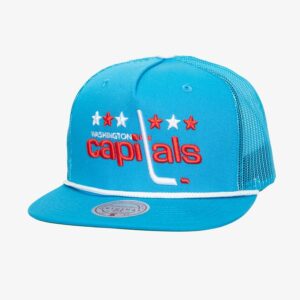 Mitchell & Ness Blue Washington Capitals Vintage Roper Trucker Adjustable Hat Violet 1280949