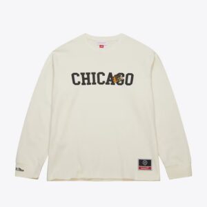 Mitchell & Ness Cream Chicago Blackhawks Sswagger Thermal Long Sleeve T-Shirt Cream 1326805