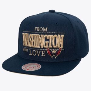 Mitchell & Ness Navy Washington Capitals With Love Snapback Hat Multicolor 1280924