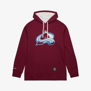 Mitchell & Ness Red Colorado Avalanche Thermal Lightweight Pullover Hoodie Burgundy 1307213