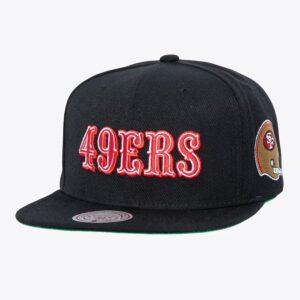 Mitchell & Ness San Francisco 49ers Triple Play Snapback Hat Black 1280972