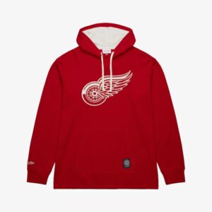 Mitchell & Ness Scarlet Detroit Red Wings Thermal Lightweight Pullover Hoodie Red 1307356