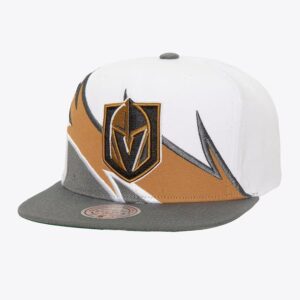 Mitchell & Ness White Vegas Golden Knights Waverunner Snapback Hat Red 1259811