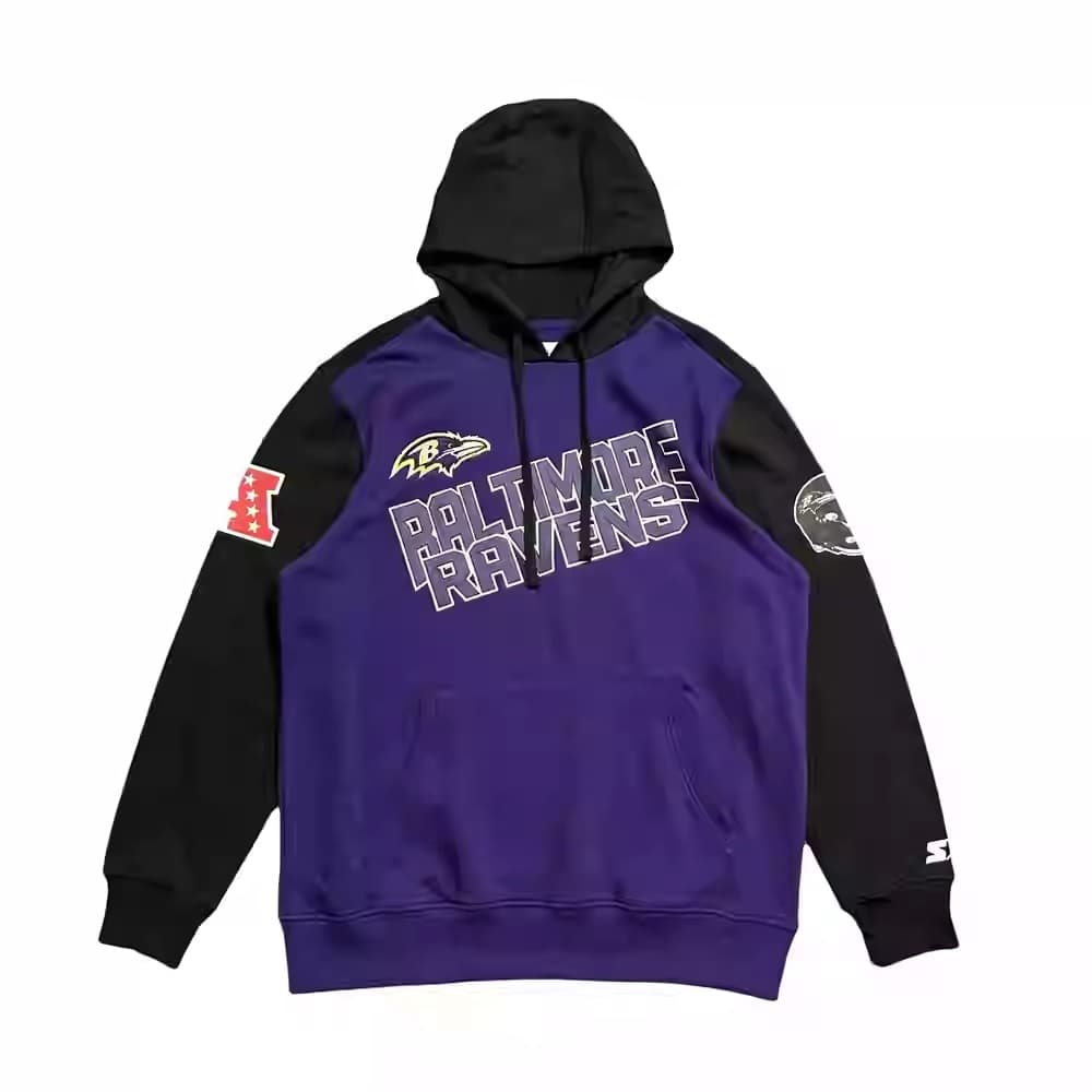 Starter NFL Ravens Purple Hoodie 1340682