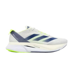 adidas Adizero Boston 12 'White Royal Lucid Lemon' Sneakers Crystal White/Royal Blue/Radiant Lemon IE8493