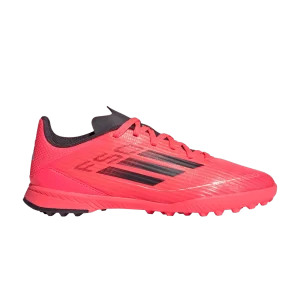 adidas Adizero F50 League TF K 'Vivid Horizon Pack' Turbo/Aurora Black/Platinum metallic IF1378