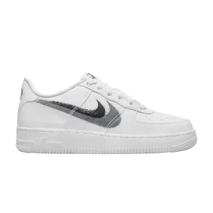 Nike Air Force 1 Impact Next Nature GS 'Spray Paint Swoosh' White/Cool Grey/Volt/Black FD0694 100