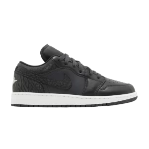 Air Jordan 1 Low SE GS 'Black Elephant' Not Black/White/Black/Black FB9908 001