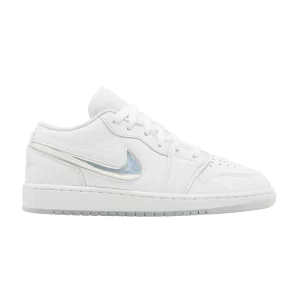 Air Jordan 1 Low SE GS 'Glitter Swoosh' Tint Blue/Summit White/White/Icy Blue FQ9112 100