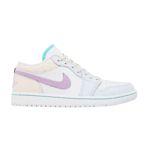 Wmns Air Jordan 1 Low 'Multi-Color Sashiko 'Sneakers White/White/Blue Tint/Fuchsia Peak FV3623 151