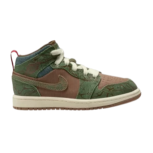 Air Jordan 1 Mid PS 'Treeline' Archeo Brown/Treeline/Coconut milk/Light olive FQ8102 200