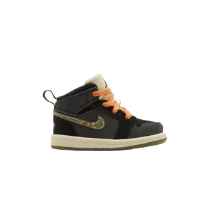 Air Jordan 1 Mid SE Craft TD 'Anthracite Light Olive' Anthracite/Black/Bright Tangerine/Sky J Light Olive FD9093 003