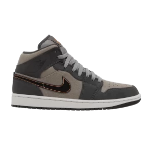 Air Jordan 1 Mid SE 'Night Stadium' Night Stadium/Black/Flat Pewter/Total Orange/Neutral Gray FQ8338 017