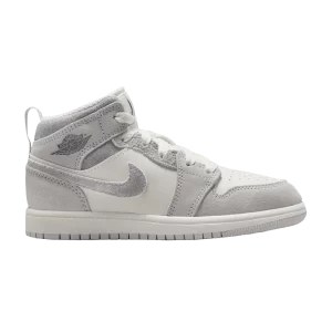 Air Jordan 1 Mid SE PS 'Neutral Gray Sail' Neutral grey/Smoke grey/Sail FQ8087 002