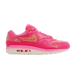 Nike Air Max 1 Premium 'Día De Muertos' Sneakers Hyper Pink/Sail/Opti Yellow/Green Strike FQ8172 645