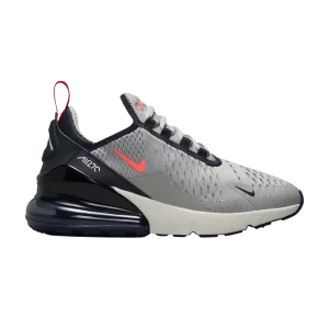 Nike Air Max 270 GS 'Light Smoke Gray Dark Obsidian' Light Smoke Grey/Dark Obsidian/Ghost/Bright Crimson 943345 028