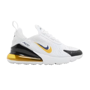 Nike Air Max 270 GS 'Multi-Swoosh - White University Gold' White/University Gold/Deep Royal Blue/White FJ4590 100