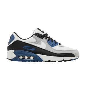 Nike Air Max 90 'Black Teal Blue' Light Smoke Grey/Black/Industrial Blue/Summit White FB9658 002