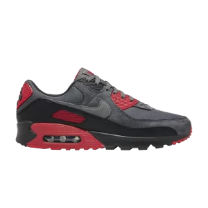 Nike Air Max 90 'Iron Gray Fire Red' Black/Iron Gray/Fire Red/Smoke Gray DM0029 007