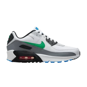 Nike Air Max 90 Leather GS 'White Stadium Green' White/Pure Platinum/Cool Grey/Stadium Green DV3607 102