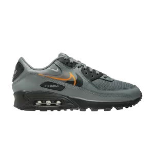 Nike Air Max 90 'Multi Swoosh - Smoke Gray Mandarin' Smoke Gray/Bright Tangerine/Medium Ash/Black FN7810 001