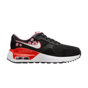 Nike Air Max SYSTM SE GS 'Floral' Sneakers Black/Spicy Red/Rose Sunrise/White FQ8959 001