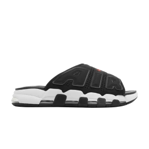 Nike Air More Uptempo Slide 'Black White Red' Black/Black/Clear/White FJ2708 001