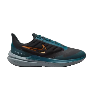 Nike Air Winflo 9 Shield 'Black Deep Jungle' Black/Geo Teal/Deep Jungle/Safety Orange DM1106 002