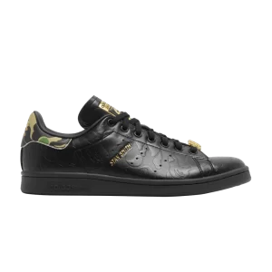 adidas BAPE x Stan Smith '30th Anniversary - Black' Black/Black/Metallic Gold IG1116