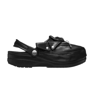 Crocs BEAMS x Classic Clog 'Leather Riders' Sneakers Black 210582 001