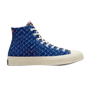 Converse Beyond Retro x Wmns Chuck 70 High 'Upcycled Floral 'Sneakers Black/Red/Blue A04617C