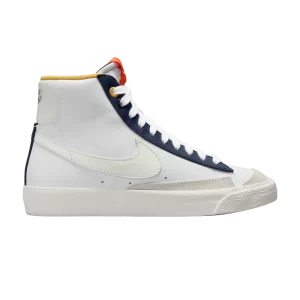 Nike Blazer Mid '77 GS 'UV Reactive' White/Midnight Fleet/Safety Orange/Polar FN6966 100