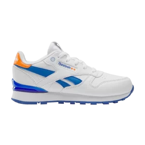 Reebok Blippi x Classic Leather Step 'n' Flash Little Kid 'White Blue Orange' Sneakers White/Blue/Orange 100213279