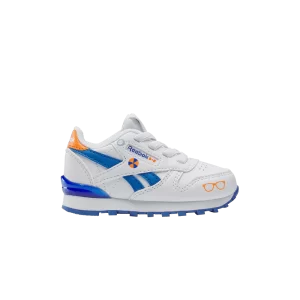 Reebok Blippi x Classic Leather Step 'n' Flash Toddler 'White Blue Orange' Sneakers White/Blue/Orange 100213280