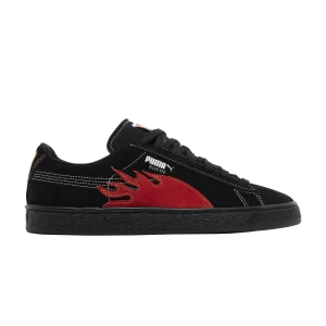 Puma Butter Goods x Suede 'Flame' Sneakers Black/Red 396127 01