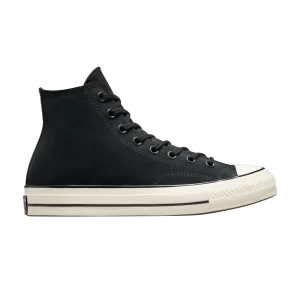 Converse Chuck 70 Suede High 'Black Egret' Sneakers Black/Egret/Ancient Blue A05599C