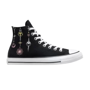 Converse Chuck Taylor All Star High 'Alchemy Embroidery' Sneakers Black/Egret/Dreamy Dahlia A08836C