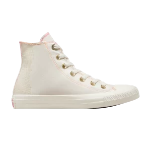 Converse Chuck Taylor All Star High 'Glazed Chrome' Sneakers Egret/Astral pink/Peach ray A06865C