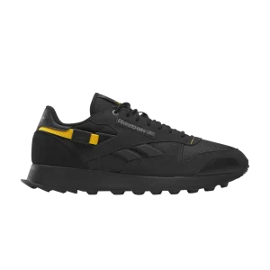 Reebok Classic Leather 'Winterized - Black Yellow' Sneakers Pure Gray 7/Black/Cool Gray 6 100032804