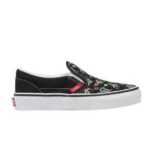 Vans Classic Slip-On V Kids 'DJ Rocket Jam' Sneakers Dj Rocket Jam Black/Multi VN0A5KXMBOV